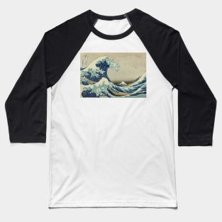 The Classic Japanese Great Wave off Kanagawa by Hokusai Baseball T-Shirt